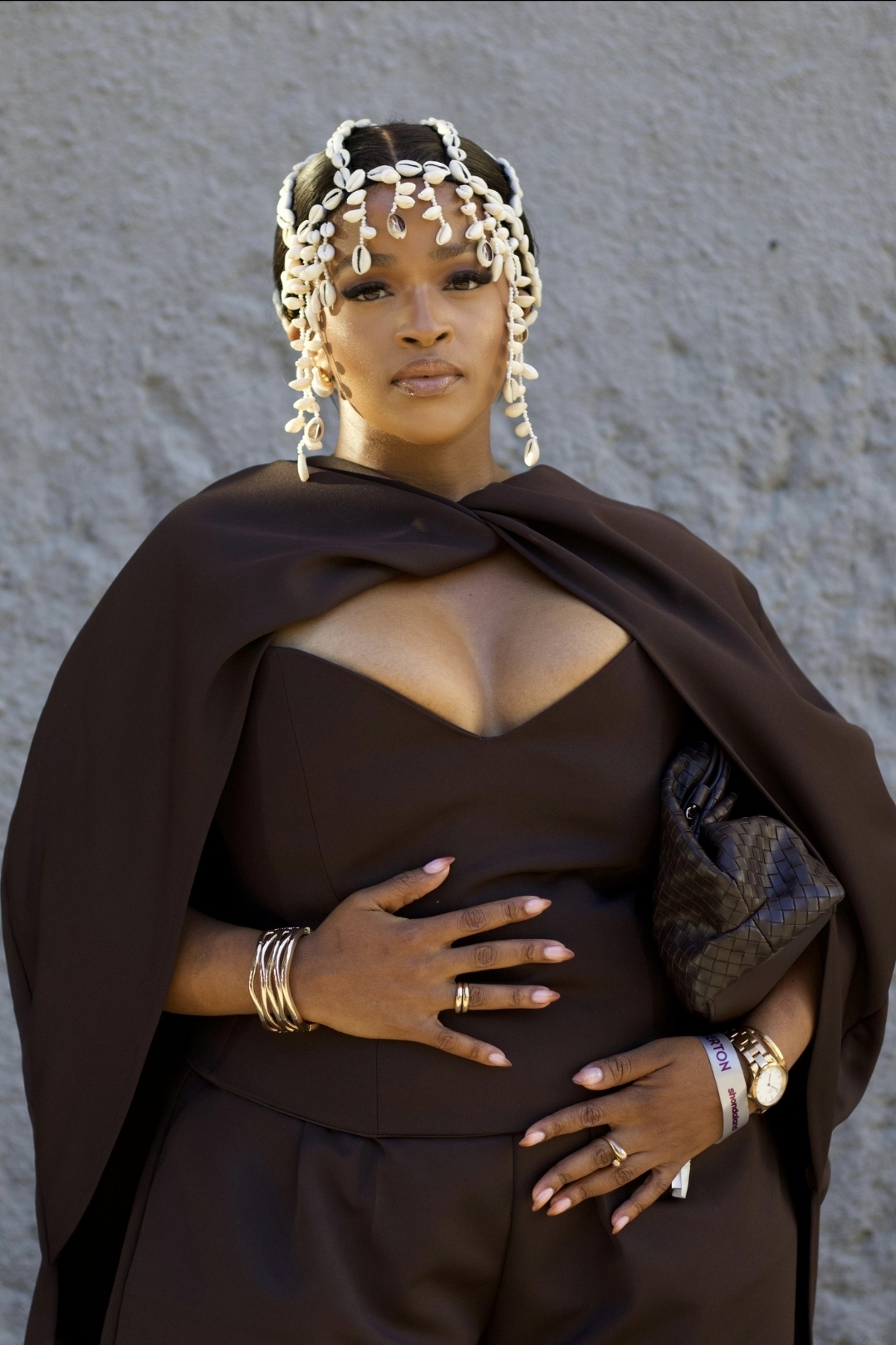 Khanyi Corset Set (Head piece excluded) - Side View by ZanBlack